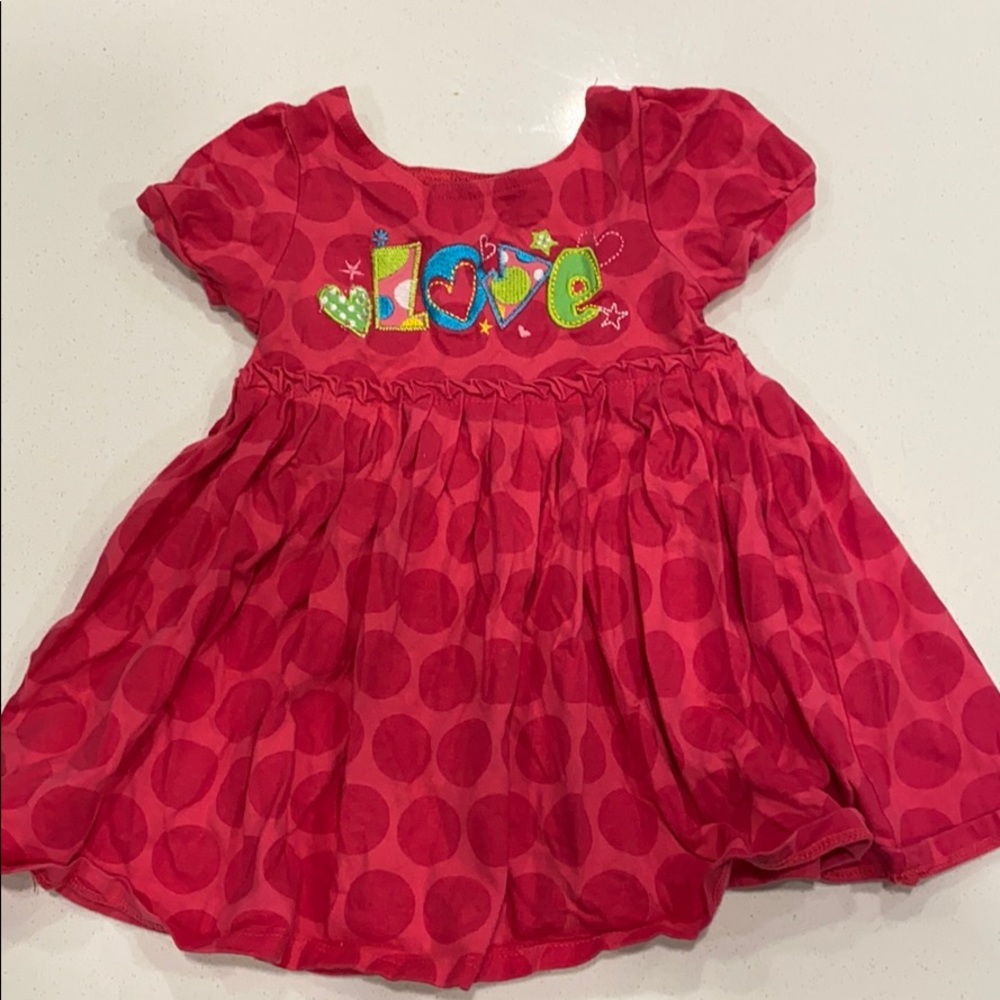 Little Tikes ‘Love’ Short Sleeve Dress NWOT